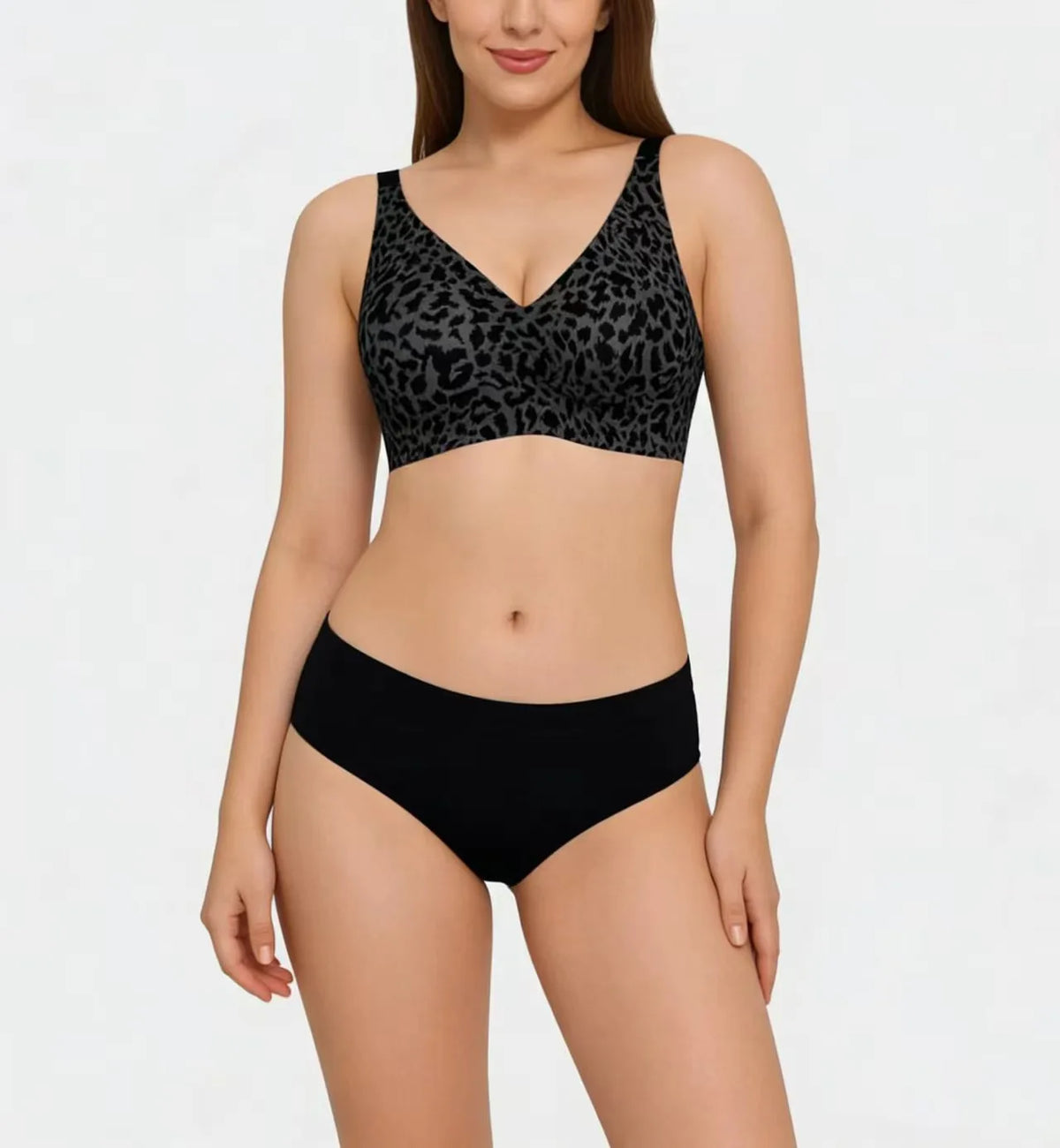 Seamless Wire-Free Full-Cup Bra Comfortable Thin Molded Cups Breathable Push-Up Support Beautiful Bra
