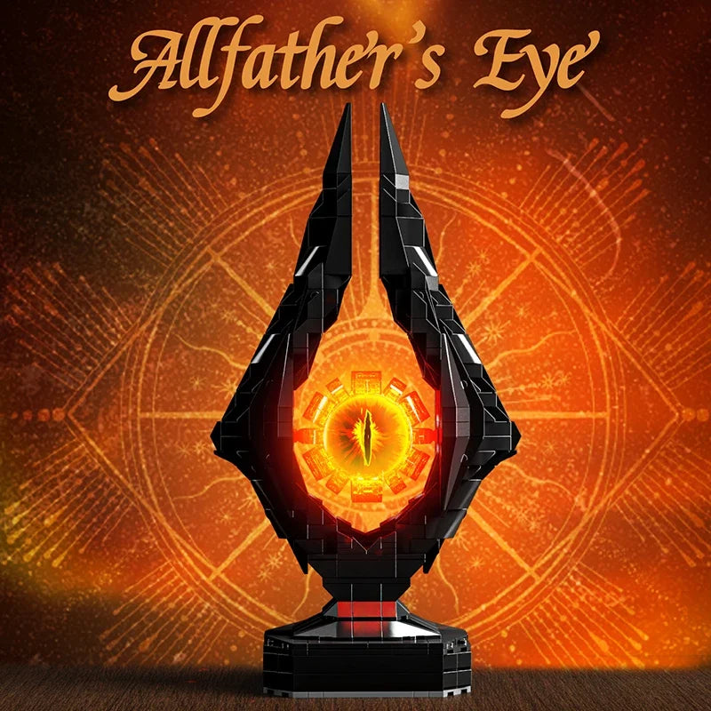 Creative New Allfather's Eye  Dark Model Building Blocks Kit  Desktop Decoration DIY Toys For Kids Holiday Gifts Birthday Gifts