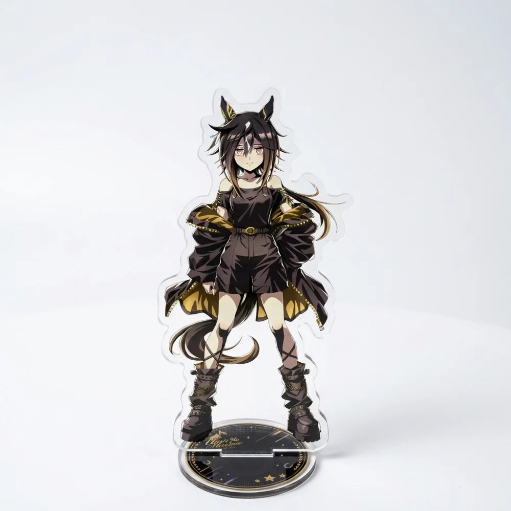 Horse Racing Anime Uma Musume Pretty Derby Acrylic Stand Keyring Tokai Teio Oguri Cap Special Week Clear Figure Collectible Gift
