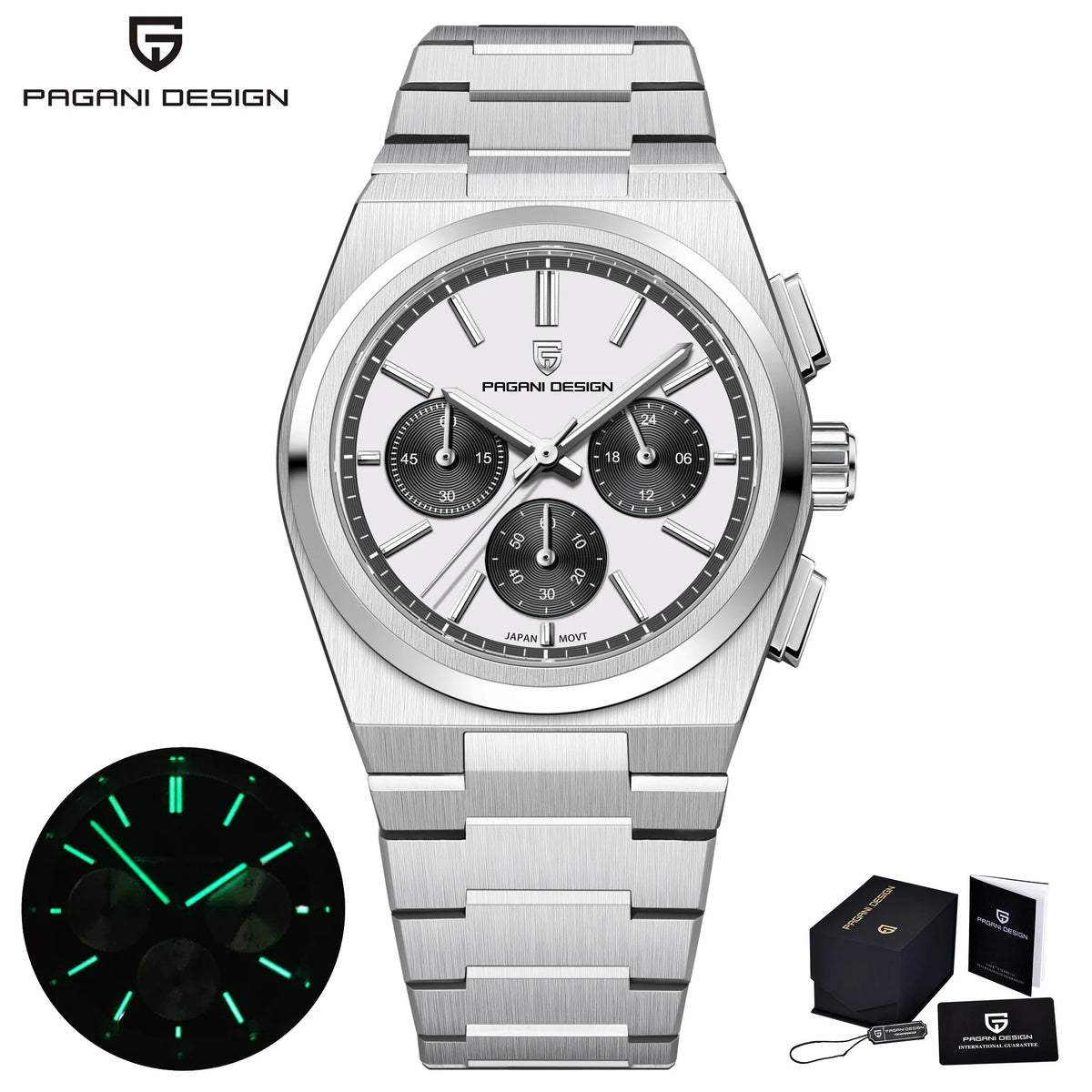 PAGANI DESIGN Men Quartz Watches Sports Waterproof WristWatch for Men Sapphire Glass Automatic Watch Relogio Masculino PD1761