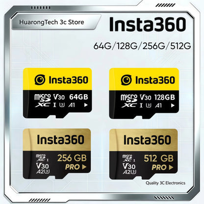 Insta 360 Memory Card Brand 64g/128g/256g/512g SD Card Suitable Fully Compatible With The Entire Insta360 Camera Lineup