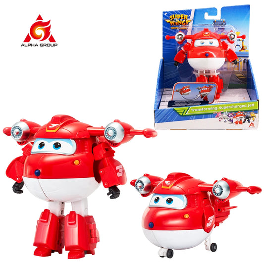 Super Wings 5 Inches Transforming Jett Dizzy Donnie Deformation Airplane Robot Action Figures Transformation Animation Kid Toys