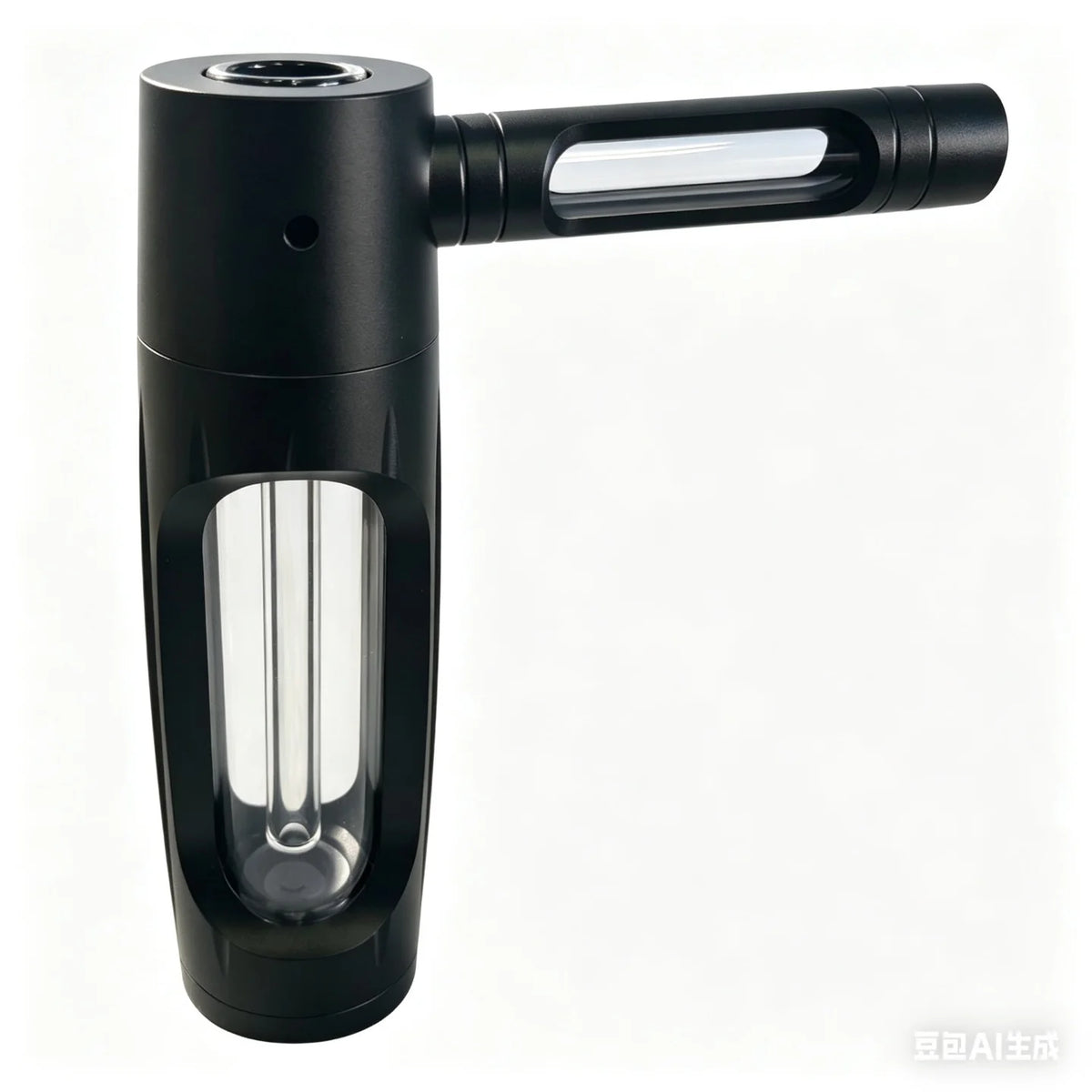 6″ Metal Aluminum Glass Bubbler Water Pipe Mini Smoking Bottle Portable Hookah Shisha Tube Filter (Ship within 24 hours)