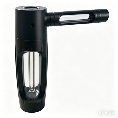 6″ Metal Aluminum Glass Bubbler Water Pipe Mini Smoking Bottle Portable Hookah Shisha Tube Filter (Ship within 24 hours)