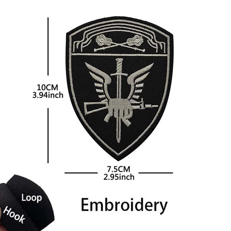 Russian Eagle Flag Emblem Russia Soldier,Knights Clothes Applique Embroidered Patch,Reflective Badges Military Tactical Stickers