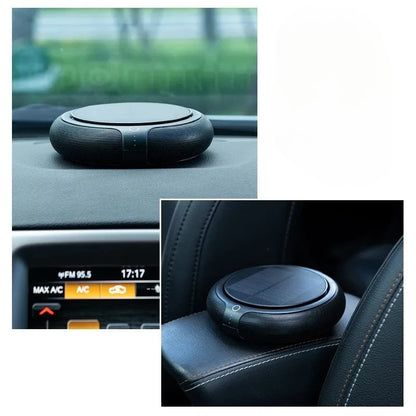 Solar Powered Car Air Purifier with Aromatherapy 3-Speed Regulation Three-Layer Filter System Odor & Formaldehyde Remover