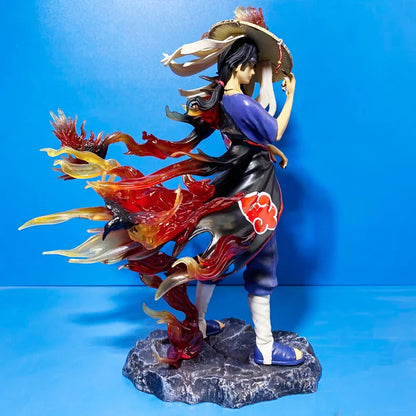 31cm Anime Figure Uchiha Sasuke Itachi Action Figure Figures PVC Statue Model Doll Collection Toy Gift Kids