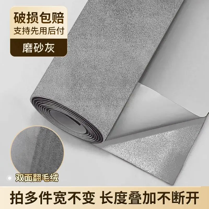 Elasticity Self Adhesive Suede Fabric By Half A Meter for Car Cushion Sofa Chair Repair Patch Jewelry Box DIY Sewing Cloth Black