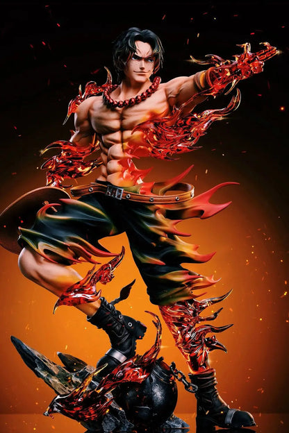 One Piece Ace Anime Figure Portgas·D· Ace Action Figurine Statue Pvc Gk Model Collection Doll Desk Decoration Toy Birthday Gifts