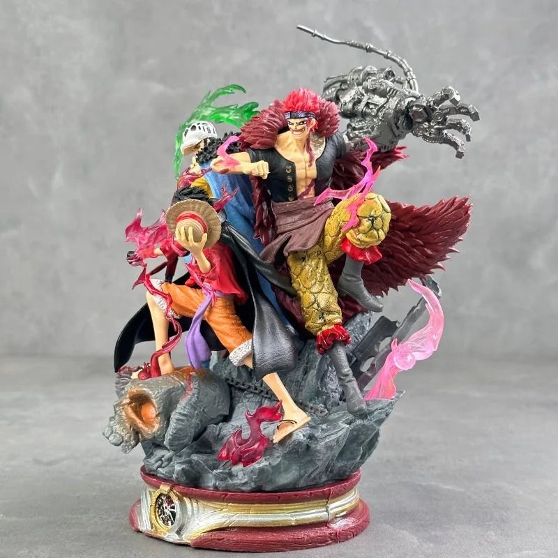 19cm/7.48in Anime ONE PIECE Figure Luffy Eustass Kid Trafalgar D. Water Law Action Figures Pvc Collection Model Toys for Gifts