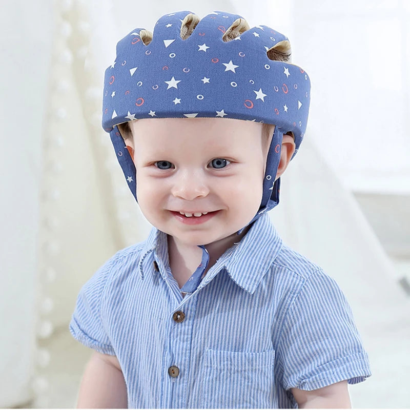 Baby Helmet Cap Newborn 6 18 Month Toddler Kids Adjustable Anti-impact Helmet Safety Baby Crawling Walking Head Protection Cap