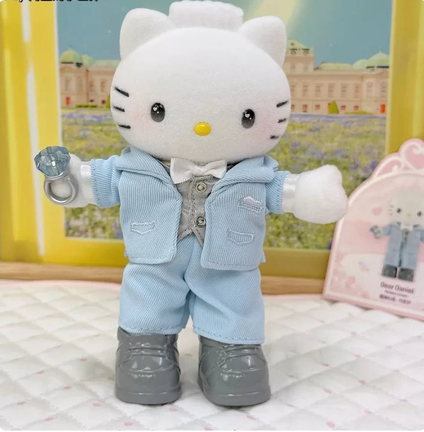 Hello Kitty  Romantic Wedding Series Blind Box Figurine Trendy Toys Century Wedding Series Anime Figures Mystery Box Dolls Gift