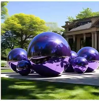 Giant Inflatable Mirror Christmas Ball Decoration — Large, Shiny, Reflective Balloon Ornament