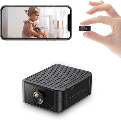 2.4G&5G Indoor Security Mini Camera HD 4H Battery Life Motion Detection  SD Cloud Storage Night Vision App Control Baby Cam