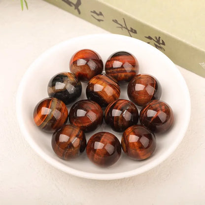 16mm Natural Crystal Ball No Hole Beads, Polished Agate Gemstone Sphere Bulk for DIY Jewelry Crafts Home Decor Gifts
