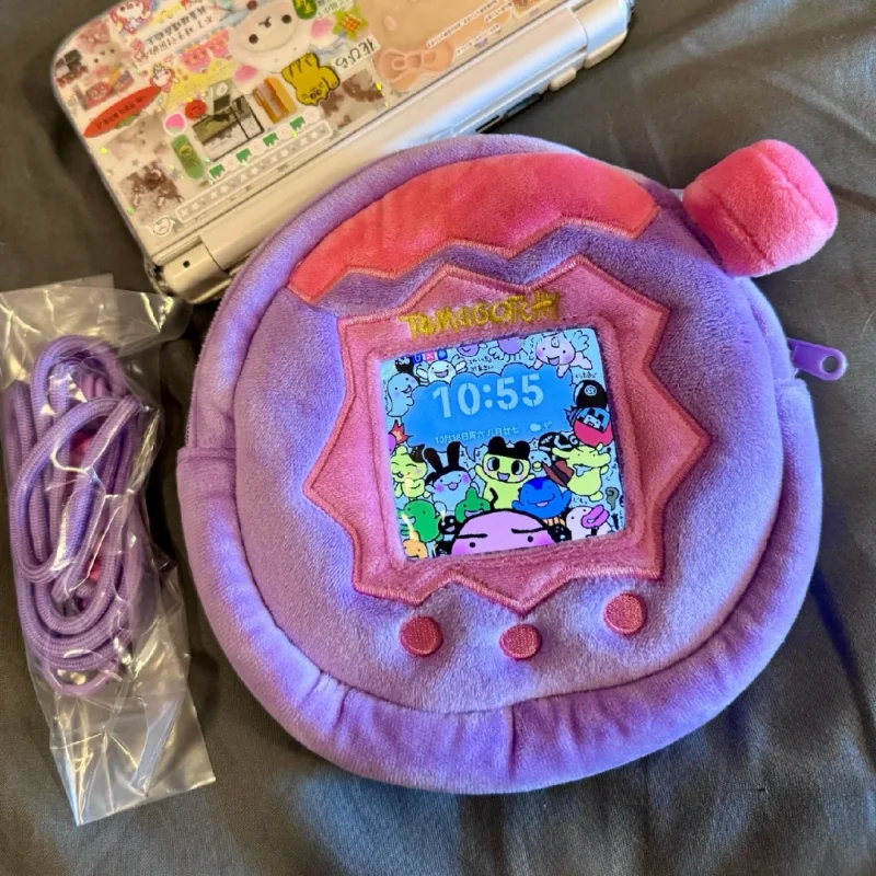 Bandai Licensed Tamagotchi Themed Storage Bag Multi-Functional Organizer Pouch for Phones And Earphones Gaming Accessories