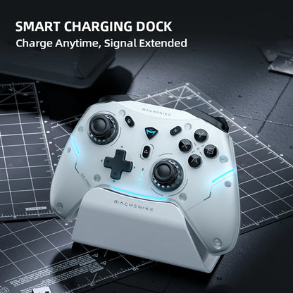 Machenike G5Pro Max SE Gamepads With Charging Dock Optional Hall Effect Joysticks Triggers RGB Light Wireless Gaming Controller