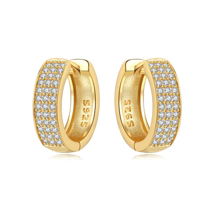 Original 925 Sterling Silver Planet Starlight Earrings Fashion 18K Gold Hoop Earring for Women Piercing Jewelry Aretes Gifts