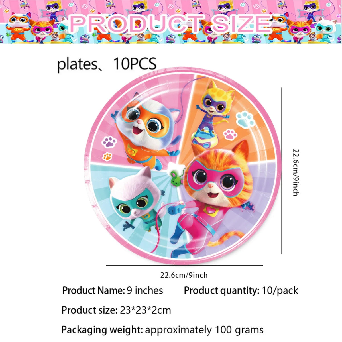 Superkittie Birthday Party Decoration Tableware Tablecloth Plate Cup Napkin Balloon Cake Decor superkitties Party Favors Supply