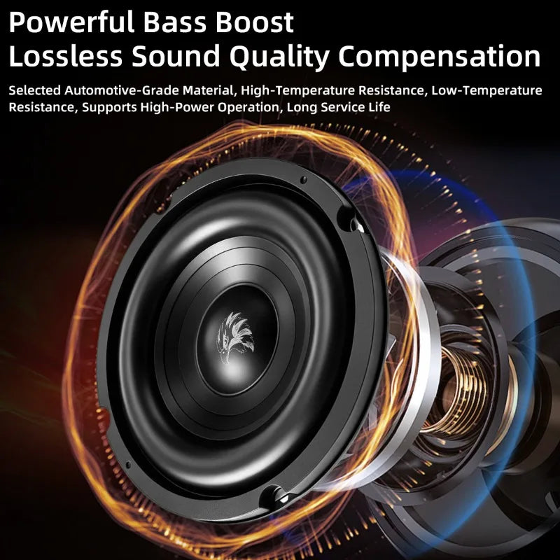 1pcs 6.5 Inch Car Subwoofer 1000W Stereo Mid Bass Car Speakers For High Fidelity Modification Multimedia Home Theater Car Audio