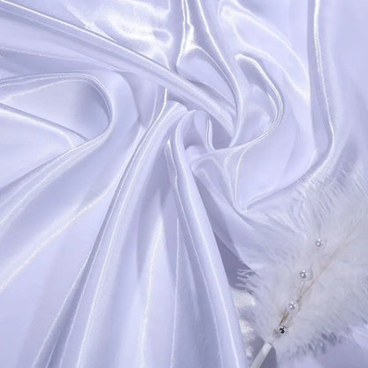 Liquid Water Light Reflective Fabric Per Meter for Clothes Wedding Dresses DIY Sewing Fashion Plain Silky Smooth Cloth Pink Blue