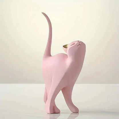 Resin Couples Cat Statues for Home Decorations Animal Figurine European Creative Wedding Gift Decorative Home Decor Sculpture