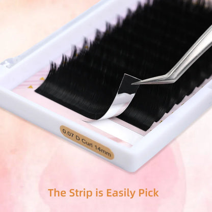 ARISON 8-18mm M/L/C/D Easy Fanning Eyelashes Extension Bloom Flare Eye Lash Russian Eyelash Extensions Volume Cilia Silk Lash