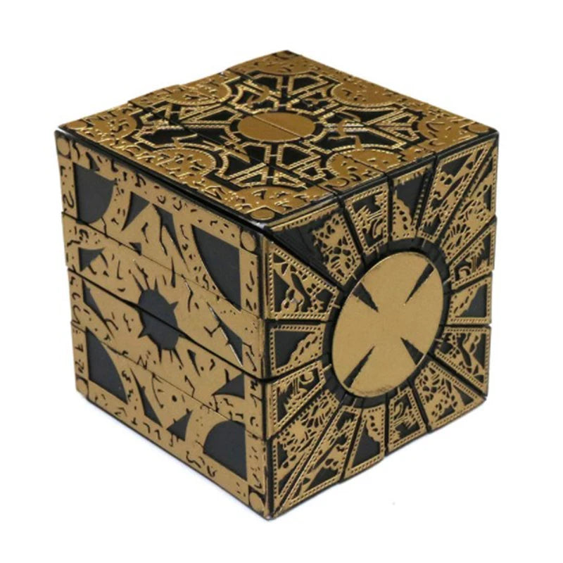 Hellraiser Puzzle Box with Moving Figures from the Film Series, Perfect Horror-Themed IQ & EQ Test Toy for Adults and Kids