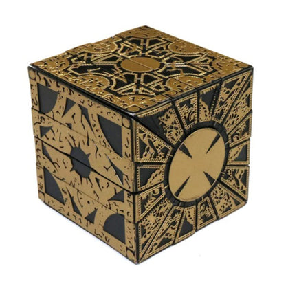 Hellraiser Puzzle Box with Moving Figures from the Film Series, Perfect Horror-Themed IQ & EQ Test Toy for Adults and Kids