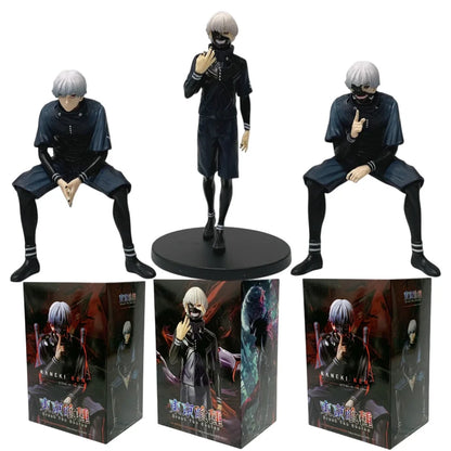 3 Styles Anime 18-20cm Tokyo Ghoul Figures ghoul Mask Kaneki Ken Action Model Pvc Desktop Statue Ornament Collection Toys Gifts