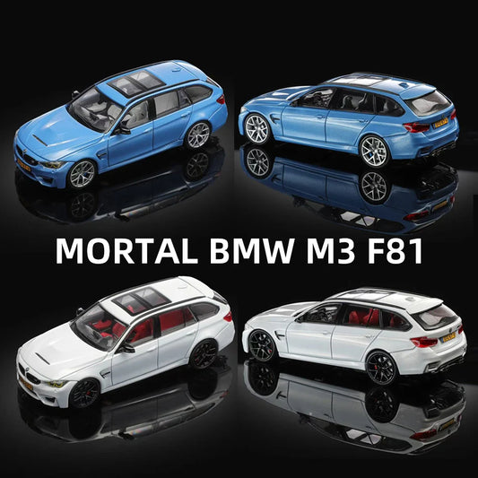 MORTAL 1/64 M3 F81 Diecast Alloy Model Car with Display Case Limited Collectible Gift