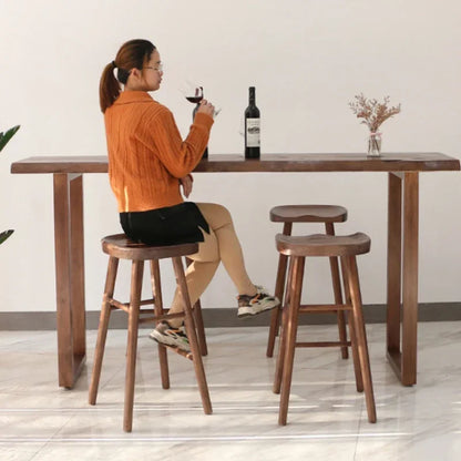 Counter Bistro Bar Table Reception Desk Cocktail Outdoor Alcohol Bar Table Wine Wood Stand Dj Kitchen Furniture Mesas Altas FYBT