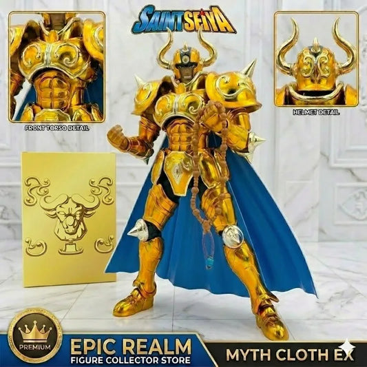 9H Shipping New In StockCS Model Metal Armor Saint Seiya Myth Cloth EX Taurus Aldebaran Gold Knights of the Zodiac Action Figure