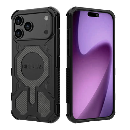 Military Armor Phone Case For iPhone 17 16 15 14 13 18 Pro Max Air 17E 16E Magnetic Wireless Charging Anti-Drop Protective Cover