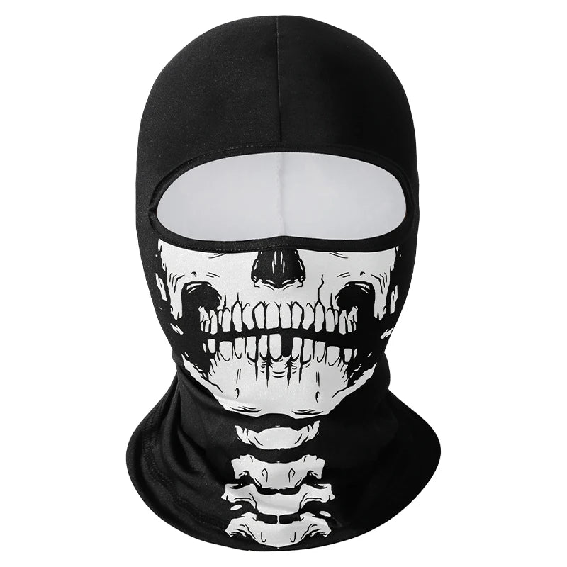 Cycling Mask Skull Quick-drying Sunscreen Balaclava Men's Motorcycle Elastic Helmet Lined Ghost Full Face Windproof Headgear