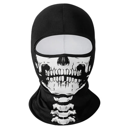 Cycling Mask Skull Quick-drying Sunscreen Balaclava Men's Motorcycle Elastic Helmet Lined Ghost Full Face Windproof Headgear