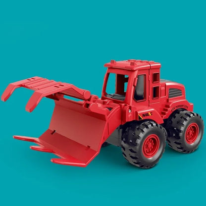 Simulation Engineering Vehicle Toys, Inertial Vehicles, Excavators, Bulldozers, Road Rollers, Claw Machines, Suitable as Gifts F