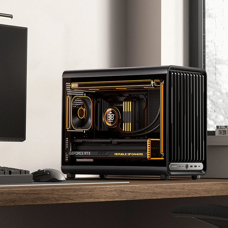 JONSBO D33 ATX MATX Desktop Case Glass Side Transparency Gaming PC Case Support 360 Water Cooling