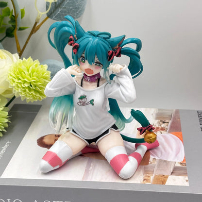 Anime Figure Wedding Dress Action Figures Kawaii Swimsuit Vocaloid PVC Collectible Model Toys Girl Gift