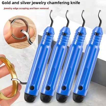 Manual Edge Trimmer Tool for Woodworking and Resin Projects Wood Chamfering Scraper Perfect  DIY Epoxy Adhesive Finish Trimming