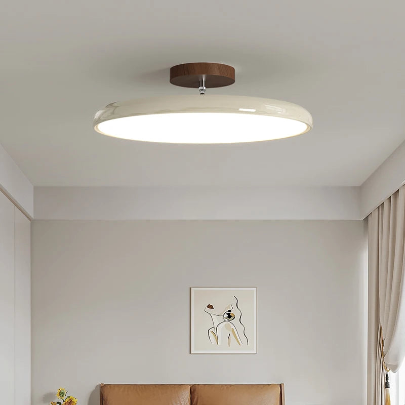 Retro Round LED Ceiling Light Living Room Light Home Hotel Lighting Fixture Bedroom Ceiling Lamp Vintage Children‘s Room Light