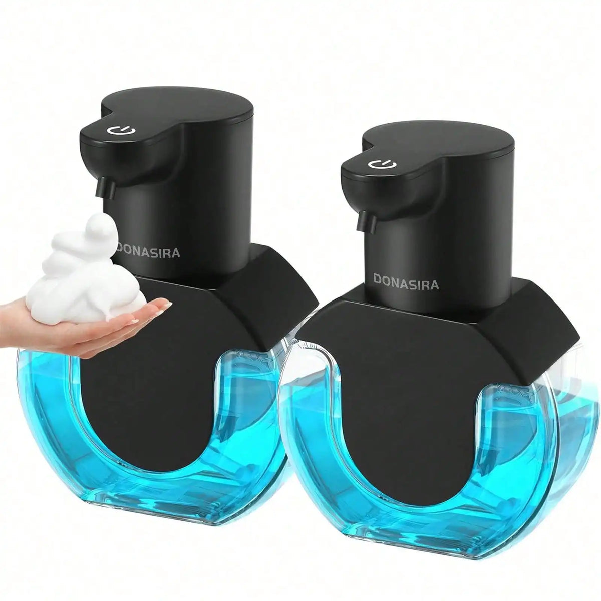 420ML P10 Large Capacity Light Display Desktop Or Wall-Mounted Waterproof USB Rechargeable Automatic Smart Sensor Soap Dispenser