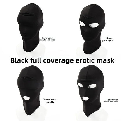Mask Hood Sexy Toys Open Mouth Eye Bondage Party Mask Cosplay Slave Punish Headgear Adult Game BDSM Bondage Set
