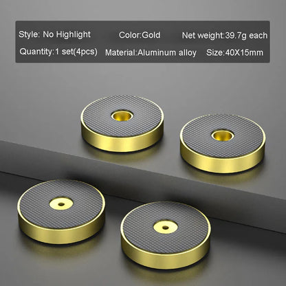 4pcs HiFi Audio Speaker Amplifier CD Player Aluminum Alloy Shock Absorber Foot Pad Damping Feet Chassis Stand Isolation Spike
