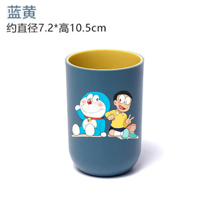 new Doraemons Home Water Cups Cartoon Anime Mouthwash Cup Fashion Large Capacity Toothbrush Cups Breakfast Cup school office Mug