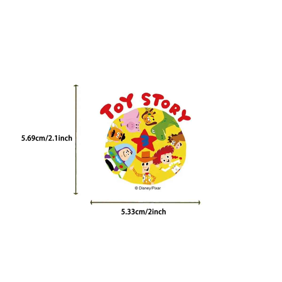 50PCS Disney Officially Licensed Toy Story Waterproof Vinyl Stickers Buzz Lightyear Woody Jessie Rex Alien DIY Decals for Laptop