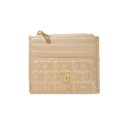 CH Women's Bag Wallet Exquisite Compact Convenient Decoration Durable Elegant Brand Design Sense Letter Decoration Zipper