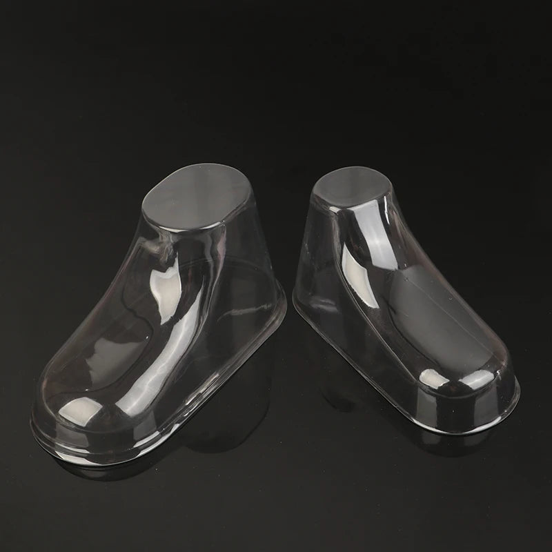 10PCS Clear PVC Child Booties Showcase Support Frame Feet Plastic Shoe Mold Baby Shoe Stretcher Socks Display Stand
