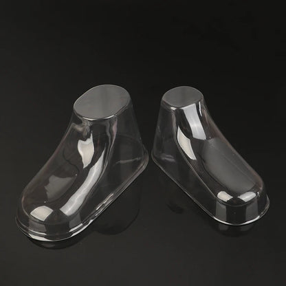 10PCS Clear PVC Child Booties Showcase Support Frame Feet Plastic Shoe Mold Baby Shoe Stretcher Socks Display Stand
