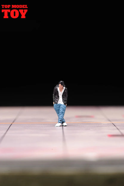 Painted Miniatures 1/64 Paul Walker Gal Gadot Vin Diesel Mini Scene Props Doll Figures Model Cars Vehicles Cars Toys Gift